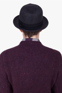 Rag & Bone Charcoal Hackman Fedora Hat for men