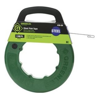 Greenlee FTS438 240 1/8 x 240ft Steel Fish Tape in Winder Case Be
