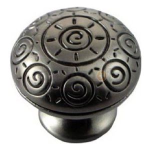 Mng Hardware MG 10321 1.25" NI Sun Swirl Knob