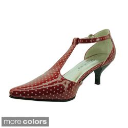 DimeCity Womens Retro Vivian Polka dot Pointed Toe Heels Today $44