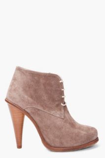 Opening Ceremony Coco Grey Suede Booties for women