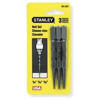 Stanley 58 230 Nail Set, Knurled, 3 Pc