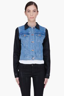 J Brand Coated Denim Bowie Jacket for women