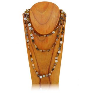 Fine Sea Shell Mother of Pearl Endless Necklace (India)