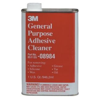 3M 0603652 1 Quart 08984 General Purpose Adhesive Cleaner, Pack of 6