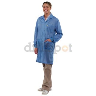 Desco 73612 Lab Coat with Cuff, M, Blue