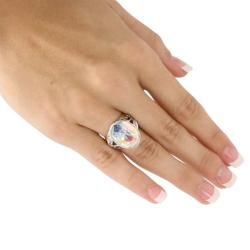 Lillith Star Sterling Silver Aurora Borealis Cubic Zirconia Ring