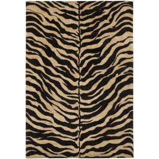 Handmade Zebra Beige Hand spun Wool Rug (6 x 9) Today $404.99 Sale