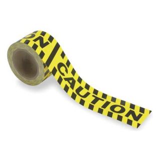 Brady 58255 Caution Marking Tape, Roll, 3In W, 60 ft. L
