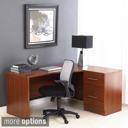 Crescent Right Desk with Desk High File Cabinet Today $509.99   $527