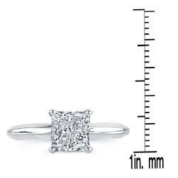 14k Gold 1 1/2ct TDW Clarity Enhanced Certified Diamond Solitaire Ring