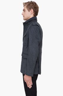 Rag & Bone Charcoal Hooded Hastings Jacket for men
