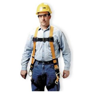 Miller By Honeywell T4007/UAK Full Body Harness, Unversl, 400lb, Blk/Orng