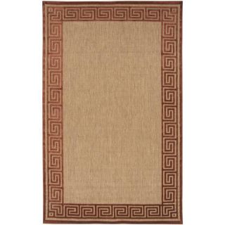 Woven Town Chocoalte Sisal with Cotton Border Rug (6x9)