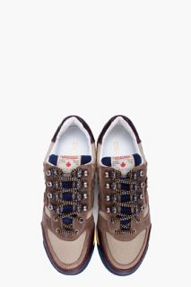 Dsquared2 Olive Patchwork Winner Sneakers for men