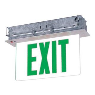 Lumapro 6CGN8 Exit Sign w/ Battery Back Up, 0.6W, Grn, 2