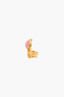 Yves Saint Laurent Pink Arty Oval Ring for women