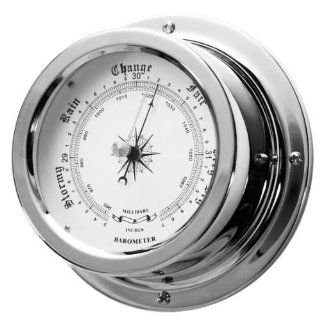 Ambient Weather GL152 B C 6 Nautical Barometer, Chrome