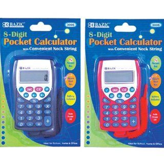 Pocket Size Calculator with Neck String (Case of 144)