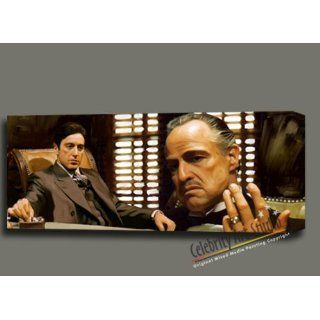 GODFATHER THE CORLEONE FAMILY ORIGINAL PAINTING CANVAS