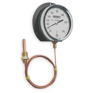 Trerice V80341110B0110 Analog Panel Mt Thermometer, 30 to 240F