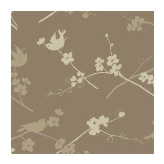 York Wallcoverings AP7440 Silhouettes Cherry Blossom and Birds